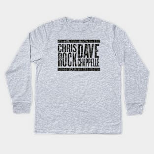 Cris Rock Dave Chappelle Black - VINTAGE RETRO STYLE Kids Long Sleeve T-Shirt